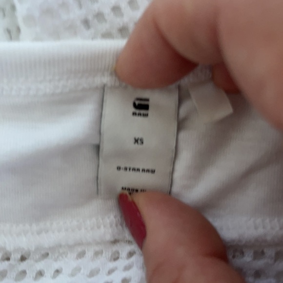 G star raw white mesh tee - Picture 6 of 8